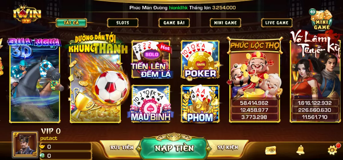 Game bài đổi thưởng tại Link tải iwin