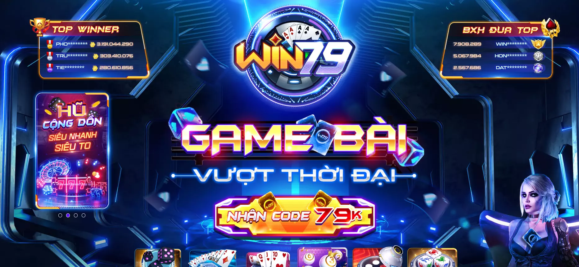 Thiên đường game đổi thưởng online Win79